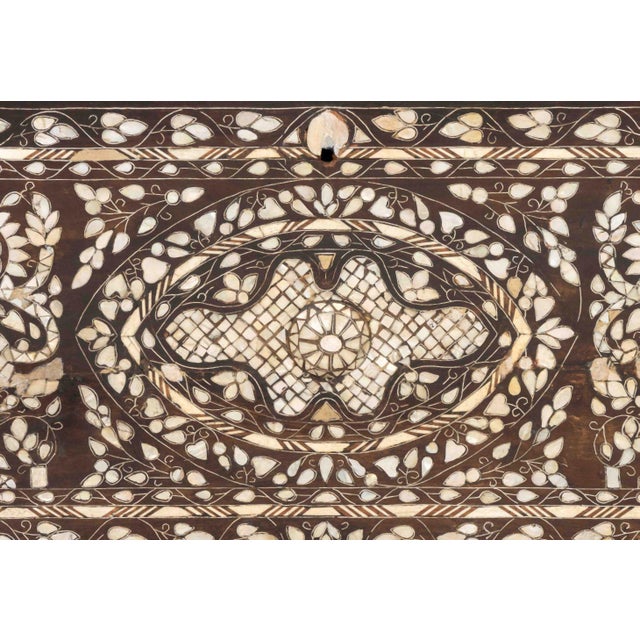 Contemporary Syrian Mother-of-Pearl Inlaid Cabinet, 19th C. For Sale - Image 3 of 12