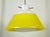 Metal Mid-Century Modern Italian Yellow & White Pendant Lamp, 1960s For Sale - Image 7 of 15