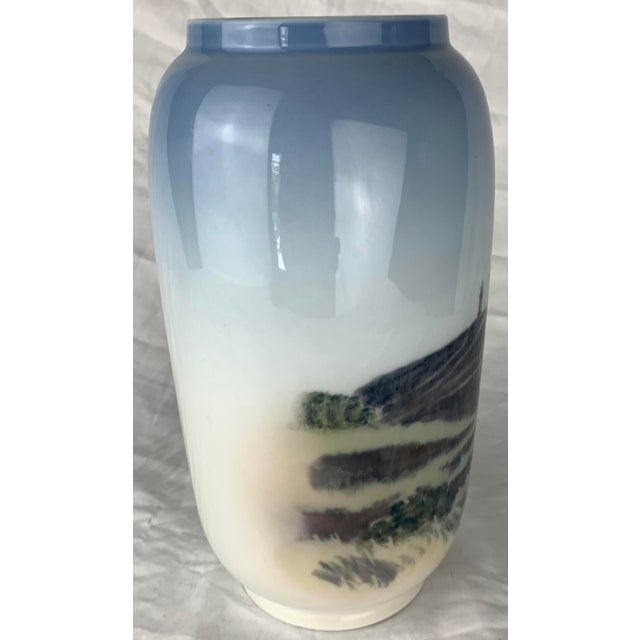 Art Nouveau Royal Copenhagen Porcelain Art Nouveau Vase For Sale - Image 3 of 7