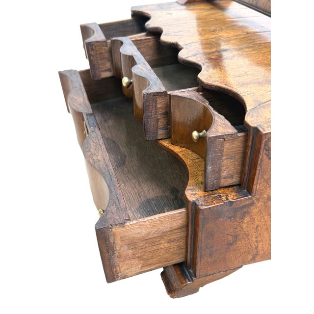 Brown Queen Anne Dressing Table Mirror in Walnut, 1710 For Sale - Image 8 of 15