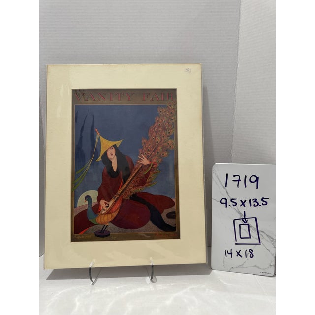 1915 Original Vanity Fair Magazine Cover, August, George Wolfe Plank, Art Deco, Matted For Sale In Atlanta - Image 6 of 6