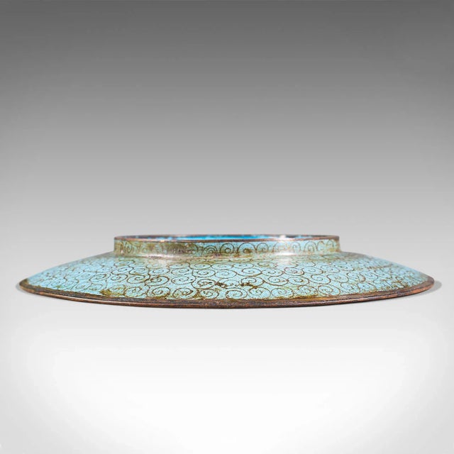 Brown 1850s Antique Victorian Japanese Decorative Cloisonne Plate For Sale - Image 8 of 10