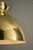 Large Mid-Century Modern Gold Brass Tone Dome Pendant Light, 1970s For Sale - Image 6 of 12