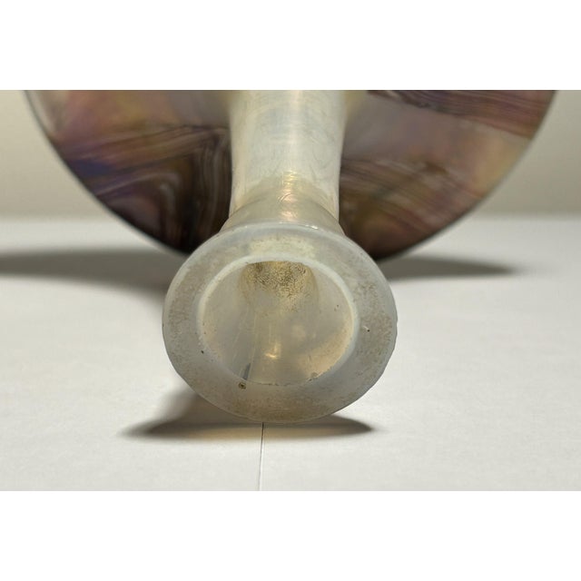 Brown Art Nouveau Iridescent Glass Soliflore Vase attributed to Loetz or Palm & Koenig, Austria/Bohemia, 1900s For Sale - Image 8 of 18