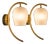 Glass and Brass Wall Lamps by Pietro Chiesa for Fontana Arte, Italy, 1940s, Set of 2 For Sale