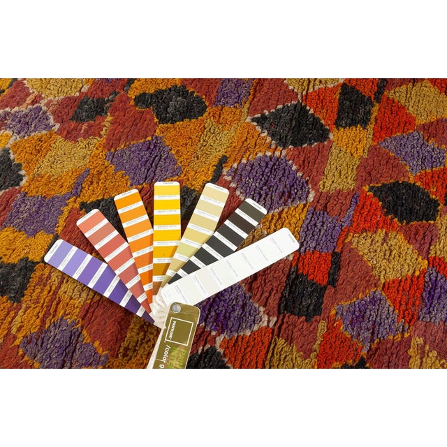Red Doris Leslie Blau Vintage Moroccan Rug For Sale - Image 8 of 9