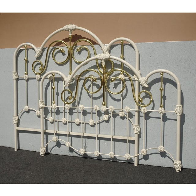 Gorgeous Bed Frame in Great Vintage Condition. Solid and Firm. Wear is usual for its age. There are no rails. But they are...