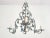Italian Blue Ivy Tole Chandelier, 1950s For Sale - Image 3 of 11