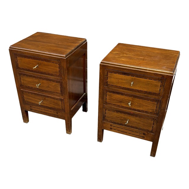 Louis XVI Italian Nightstands, 1980, Set of 2 For Sale