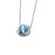 Contemporary Tiffany & Co. Platinum Soleste Aquamarine & Diamond Necklace 1.00ct 3.88g For Sale - Image 3 of 12