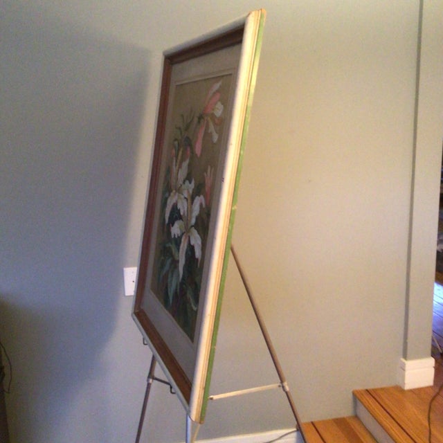 Expressionism Floral Water Color 1915 California Artist Barbara Vinette Framed For Sale - Image 3 of 12