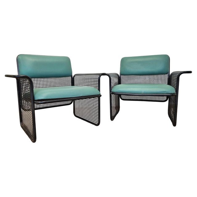 Vintage Italian Metal Armchairs by Talin Vicenza, 1970s, Set of 2 For Sale - Image 16 of 16