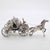 Vintage Italian Handmade Silver Cinderella Pumpkin Carriage with Horse Figurine, 1980s For Sale - Image 3 of 13