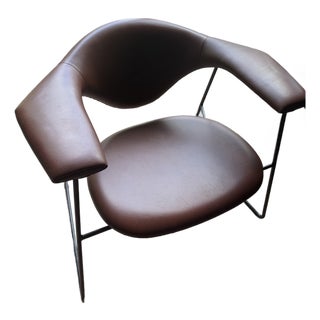 GamFratesi, the Masculo Lounge Chair Set of 2 Leather-Valencia - Valencia Terracotta 0035 For Sale