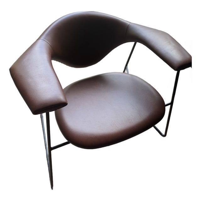 GamFratesi, the Masculo Lounge Chair Set of 2 Leather-Valencia - Valencia Terracotta 0035 For Sale