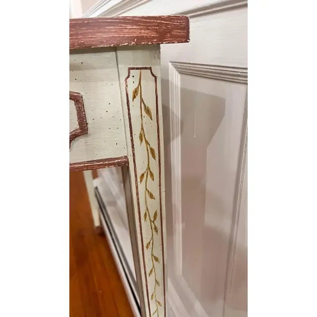 1990s Maitland-Smith Demilune Hand-Painted Console Table For Sale In Boston - Image 6 of 12