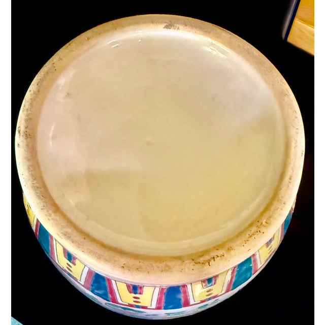 1950s Chinese Medallion Vase With Applied Dragons For Sale - Image 4 of 12