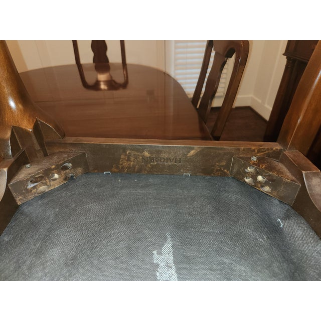Vintage Harden Furniture Extension Dining Table and Chairs and Pads For Sale - Image 11 of 18