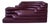 Terrazza Sofa Landscapes in Burgundy Leather by Ubald Klug for de Sede, 1970s, Set of 4 For Sale