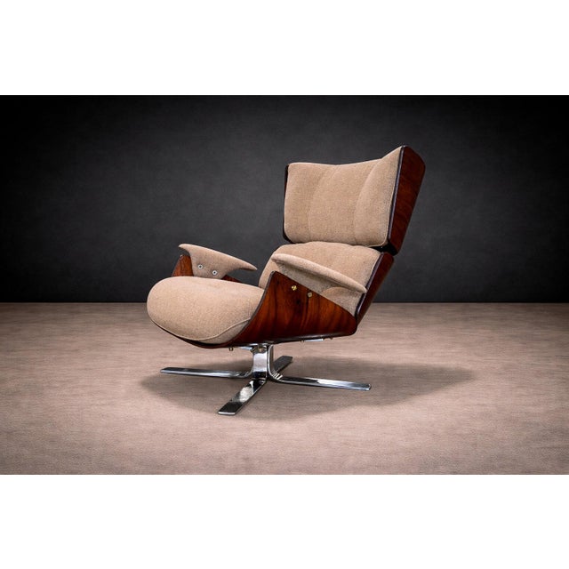 Brazilian Modern "Paulistana" Armchair With Ottoman by Jorge Zalszupin, C. 1959 For Sale - Image 15 of 15