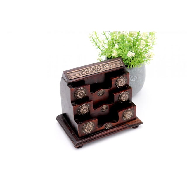 Palo Santo Wood Envelope Holder For Sale - Image 4 of 6