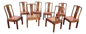 Antique Chinese Ming Style Rosewood Chair Set of 8 Need Restoration