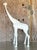 White Late 20th Century Vintage Boho Plaster Giraffe For Sale - Image 8 of 9