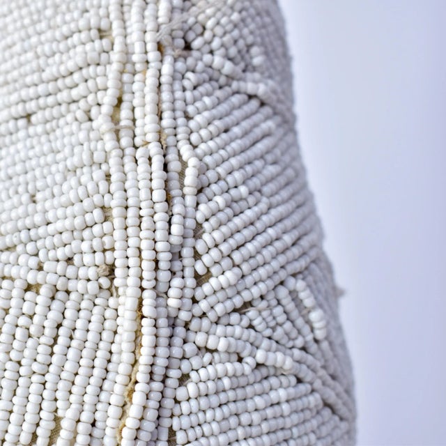 Vintage African White Beaded Chicken Nigeria For Sale - Image 10 of 16