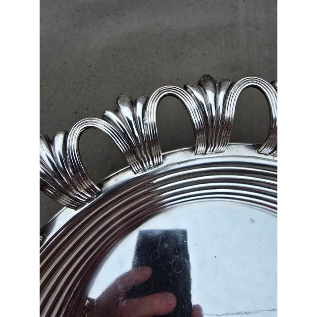 Silver Plated Basket by Sheffield For Sale - Image 10 of 10