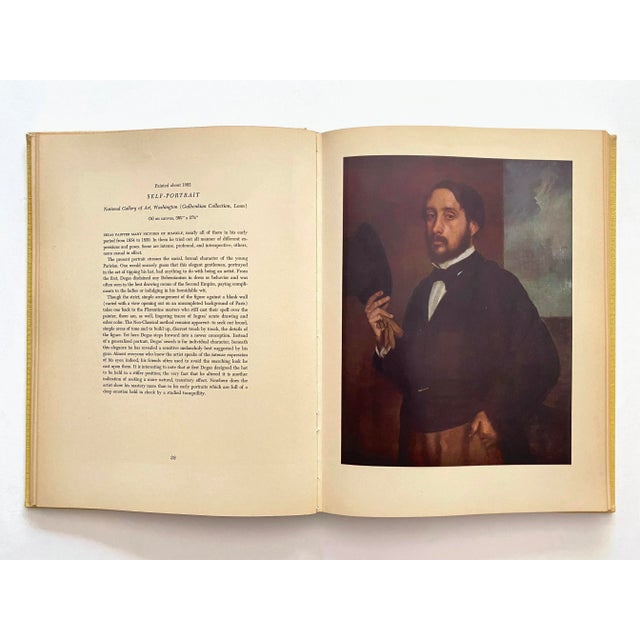 Edgar Degas Vintage 1951 First Edition Lithograph Print Large Hardcover Impressionist Art Book For Sale - Image 12 of 13