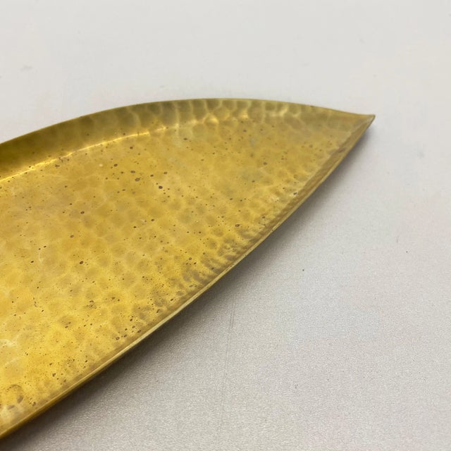 Large Brass Shell Plate, Auböck & Hagenauer Era, Germany, 1950s For Sale - Image 6 of 12