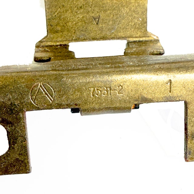 Vintage 1970s Brass Self-Closing Cabinet Hinges - 18 For Sale - Image 4 of 4
