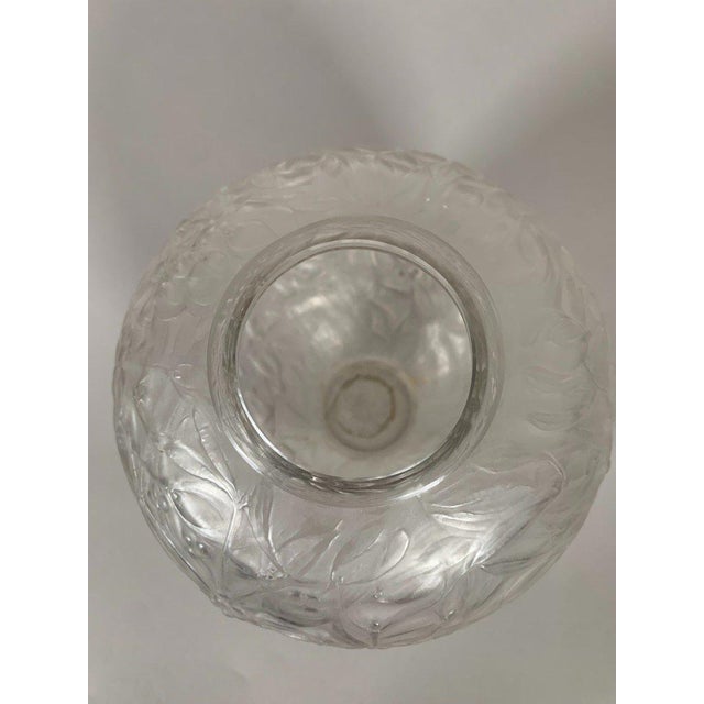 René Lalique (1860-1940) Vase, "Milk" Model, Glass, 1920, Art Nouveau For Sale - Image 9 of 10