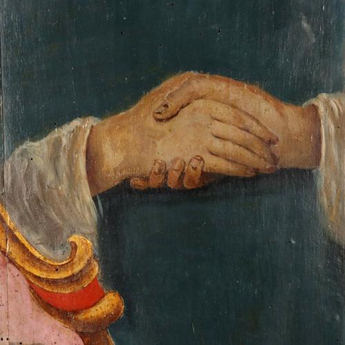 Large Baroque Pasqui Family Coat of Arms For Sale - Image 5 of 11