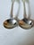 19th Century Vintage Sterling Silver Salt Spoons, Monogrammed, a Pair For Sale - Image 5 of 8