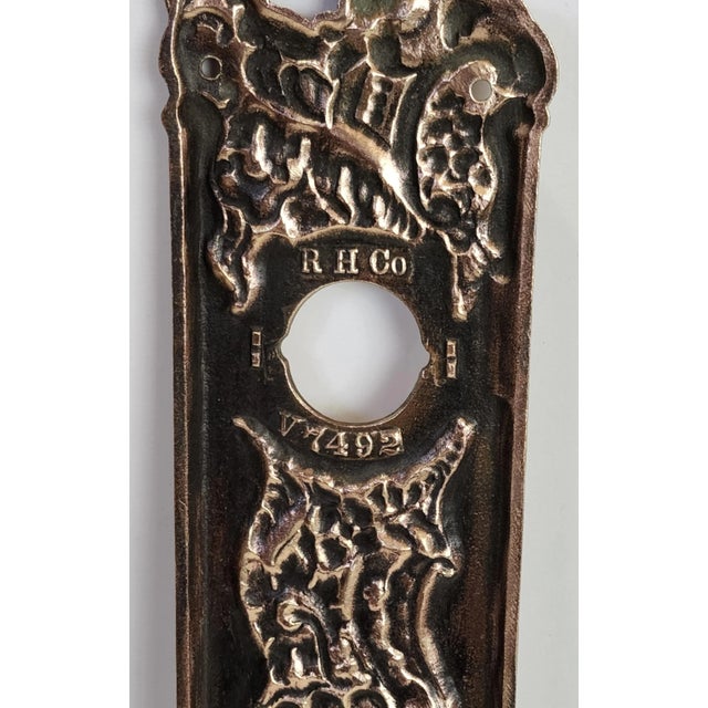 Reclaimed Art Nouveau Bronze Elevator Plate\Panel by R. H. Co. Chairish