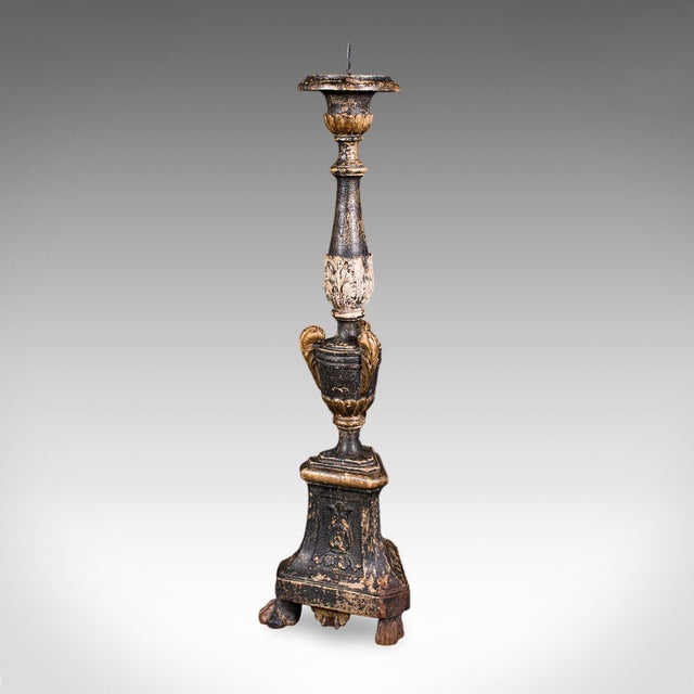 Traditional Antique Candle Pricket, English, Ebonised, Candlestick, Centrepiece, Georgian For Sale - Image 3 of 12