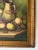 Green 1980’s Vintage Still Life Fruits & Candle Impressionist Oil Painting on Canvas – Framed For Sale - Image 8 of 11