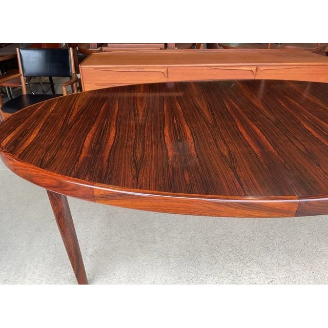 Brown Danish Extendable Dining Table by Johannes Andersen for Uldum Møbelfabrik For Sale - Image 8 of 18