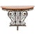 20th Century Italian Bronze and Iron Marble-Top Console For Sale