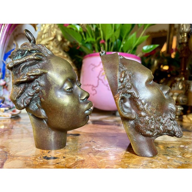 Metal Bronzes Saïd Abdallah / African Venus by Charles Cordier, 19th Century, Set of 2 For Sale - Image 7 of 11