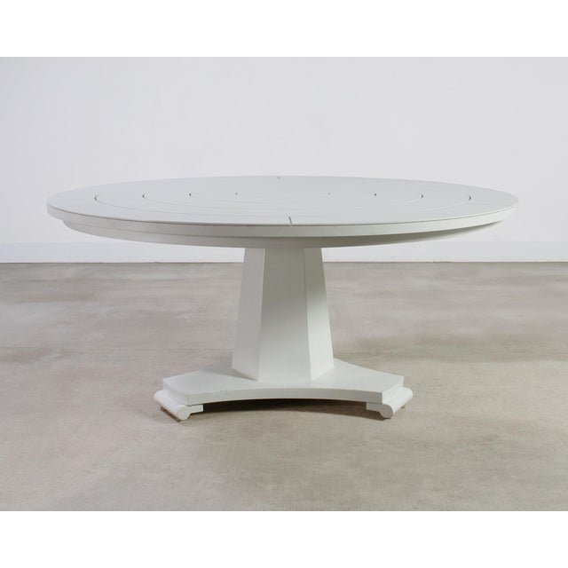Neoclassical Janus Et Cie Capella Garden Dining Table White 165 CM For Sale - Image 3 of 18