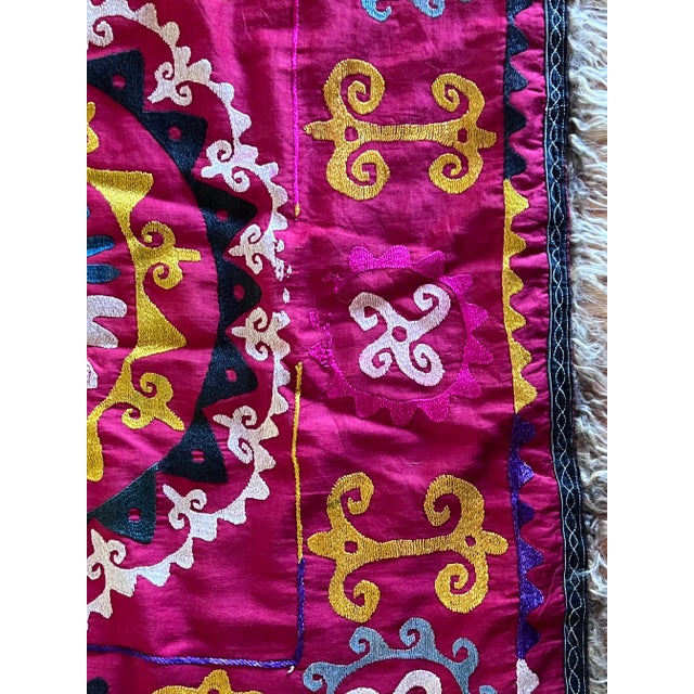 1970s Suzani & Alpaca Blanket For Sale - Image 12 of 12