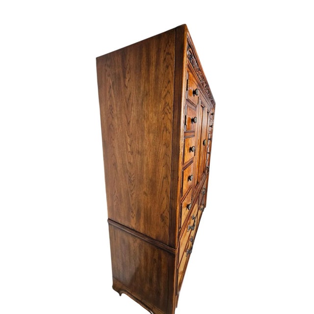 Henredon Henredon High Boy Dresser For Sale - Image 4 of 10