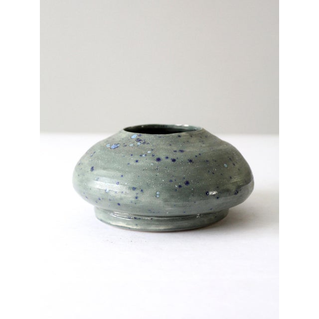 Late 20th Century Vintage Studio Pottery Vase For Sale - Image 5 of 11