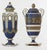Blue and gold at their most opulent: a genuine 19th-century chromolithograph of three magnificent royal-blue Sèvres...