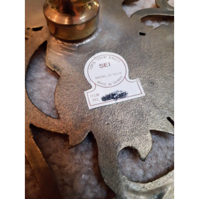 Metal Squirrel Brass Table Plant Stand For Sale - Image 7 of 13