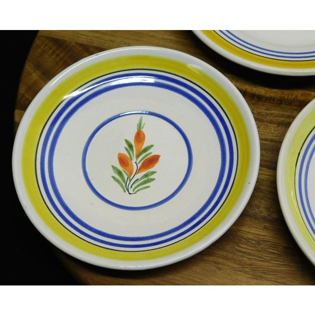 Traditional Vintage Henriot Quimper Faience Hand-Painted Plates - Set of 3 For Sale - Image 3 of 8