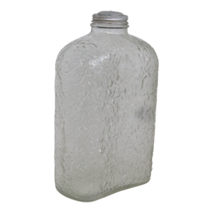 Mid Century 1950’s Anchor Hocking Embossed Retrigger Bottle Glass 4556b