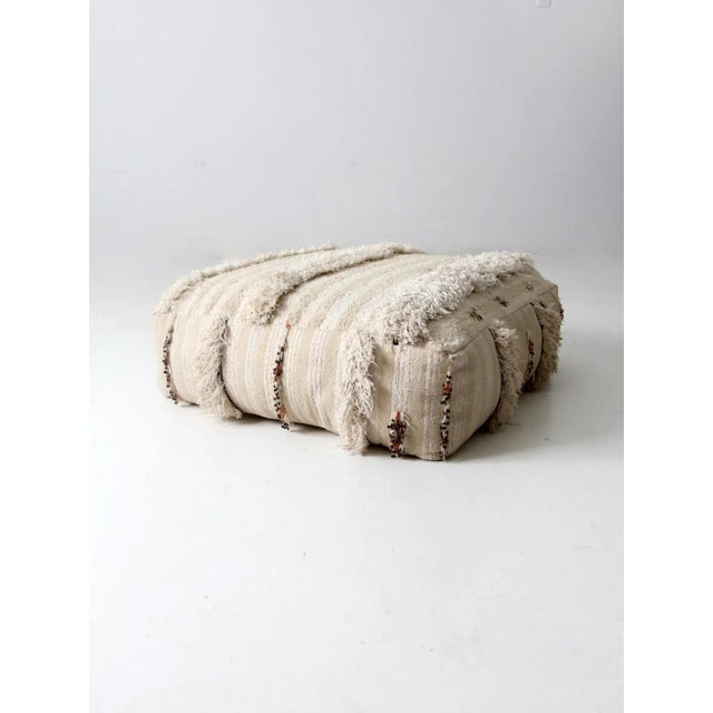 Textile Vintage Moroccan Style Floor Pillow For Sale - Image 7 of 13